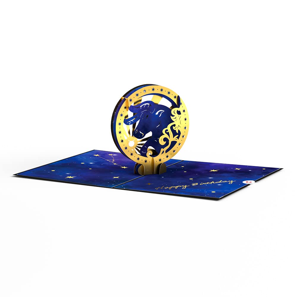 IGifts And Cards Leo Zodiac Star Sign Birthday 3D Pop Up Greeting Card - Constellation Fun Birthday Present, Astrological Anniversary Celebration, Horoscope Theme Party, Zodiac Sign Gift Ideas, 5x7