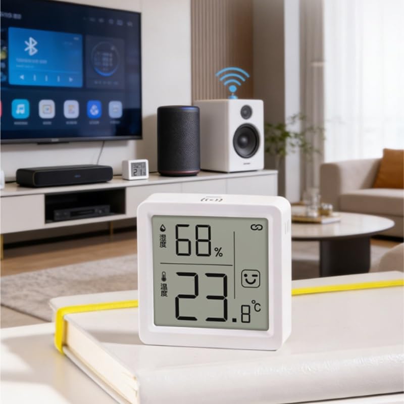 Wall Mounted Indoor Household Precision Clock Temperature Meter