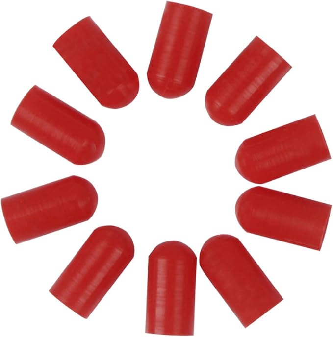 Protectores de punta de baqueta de silicona 20 piezas miniatura 4