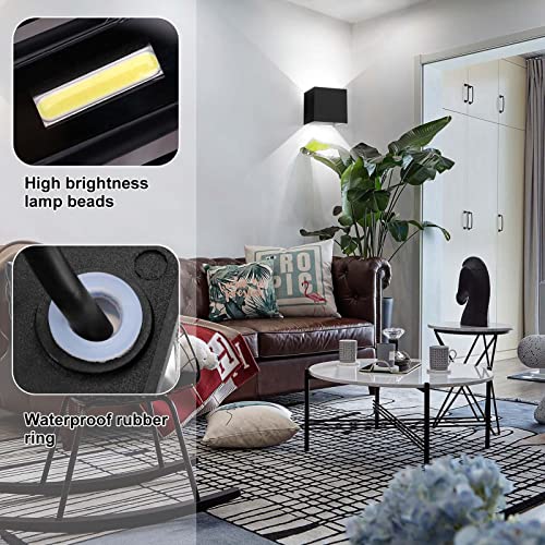 KAWELL Modern Wall Lamp LED Wall Light Up and Down Adjustable Beam Angle Aluminum Wall Wash Light Waterproof IP65 Indoor Outdoor for Bathroom Bedroom Corridor Living Room Stairs Garden - Image 3