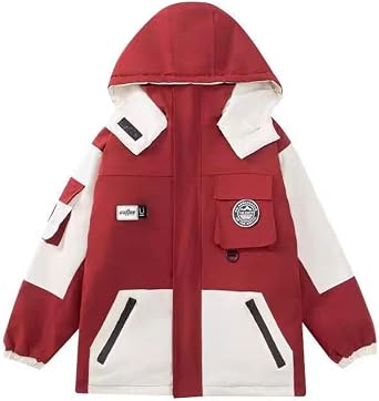 Kids 3-in-1 Winter Jacket Waterproof Shell Detachable Fleece Coat 4-14Years