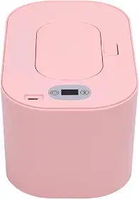 Asixxsix Aquecedor de lenços umedecidos para bebês, controle de temperatura de 40-55 °C, dispensador de lenços umedecidos de grande capacidade com função de aquecimento rápido (Ajuste da temperatura rosada)