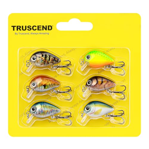 TRUSCEND Crankbaits Fishing Lures Hard Swimbait for Bass Trout Crappie Crank Baits Freshwater and...
