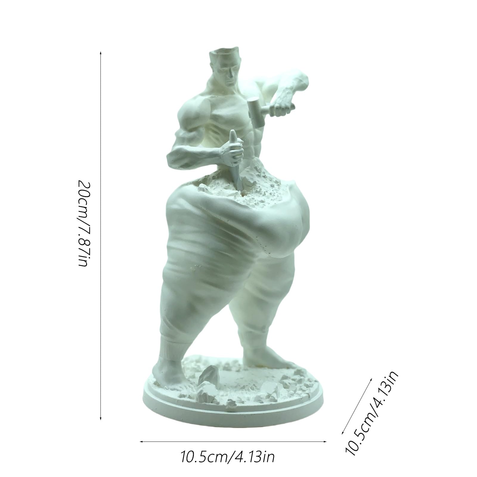 Statuetta decorativa moderna per la casa, scultura creativa a forma di ginnasta, fatta a mano, in resina, decorazione artistica per soggiorno e ufficio, 27 x 51 cm