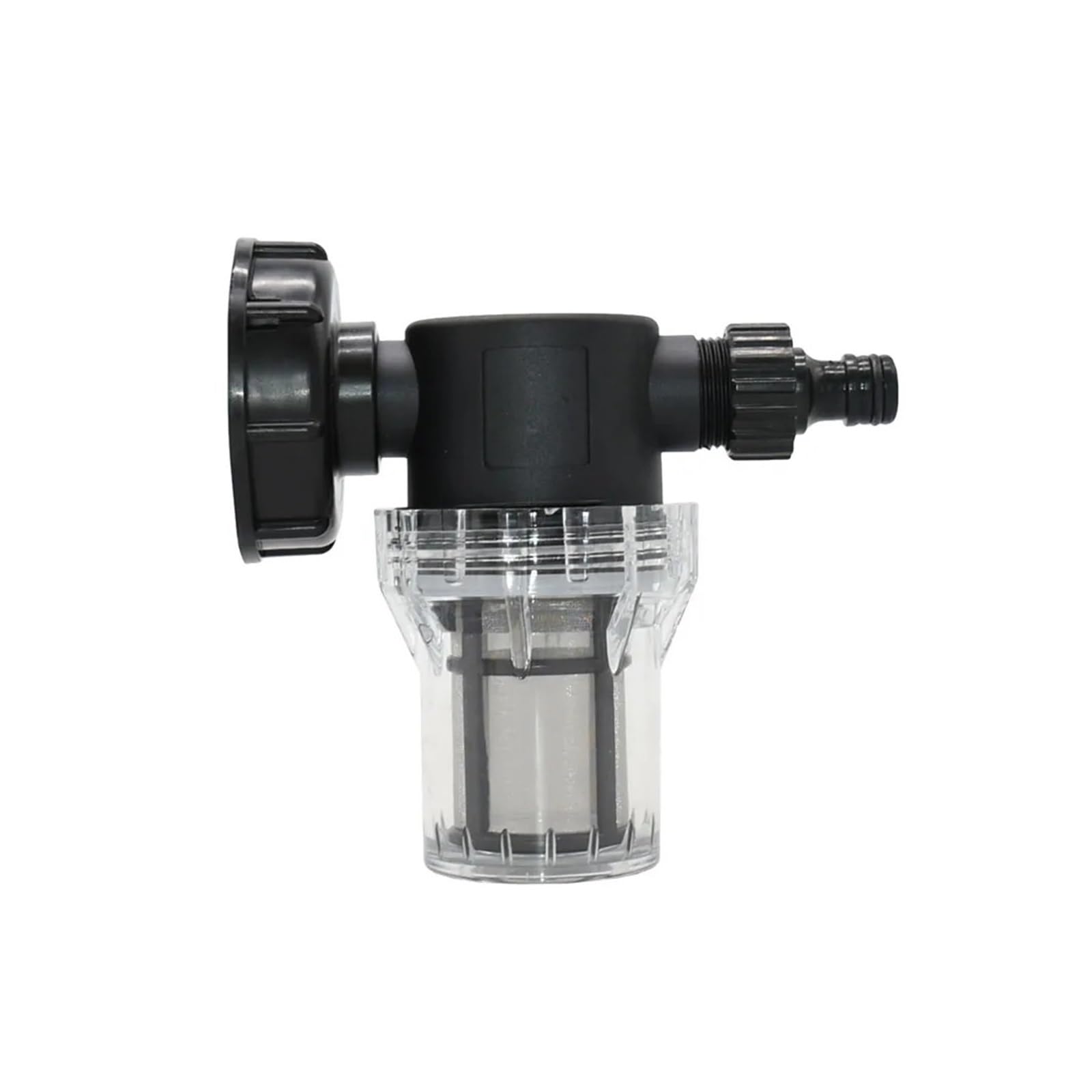 Pipeline Filter Bewässerungsfilter, Wasserhahn-Adapter, S60-Tonnen-Fassgelenk, Gartenpumpe, Wassersieb | Feinfiltration mit hoher Durchflussrate, einfach zu installierende Standardanschlüsse, transparentes Design(M)