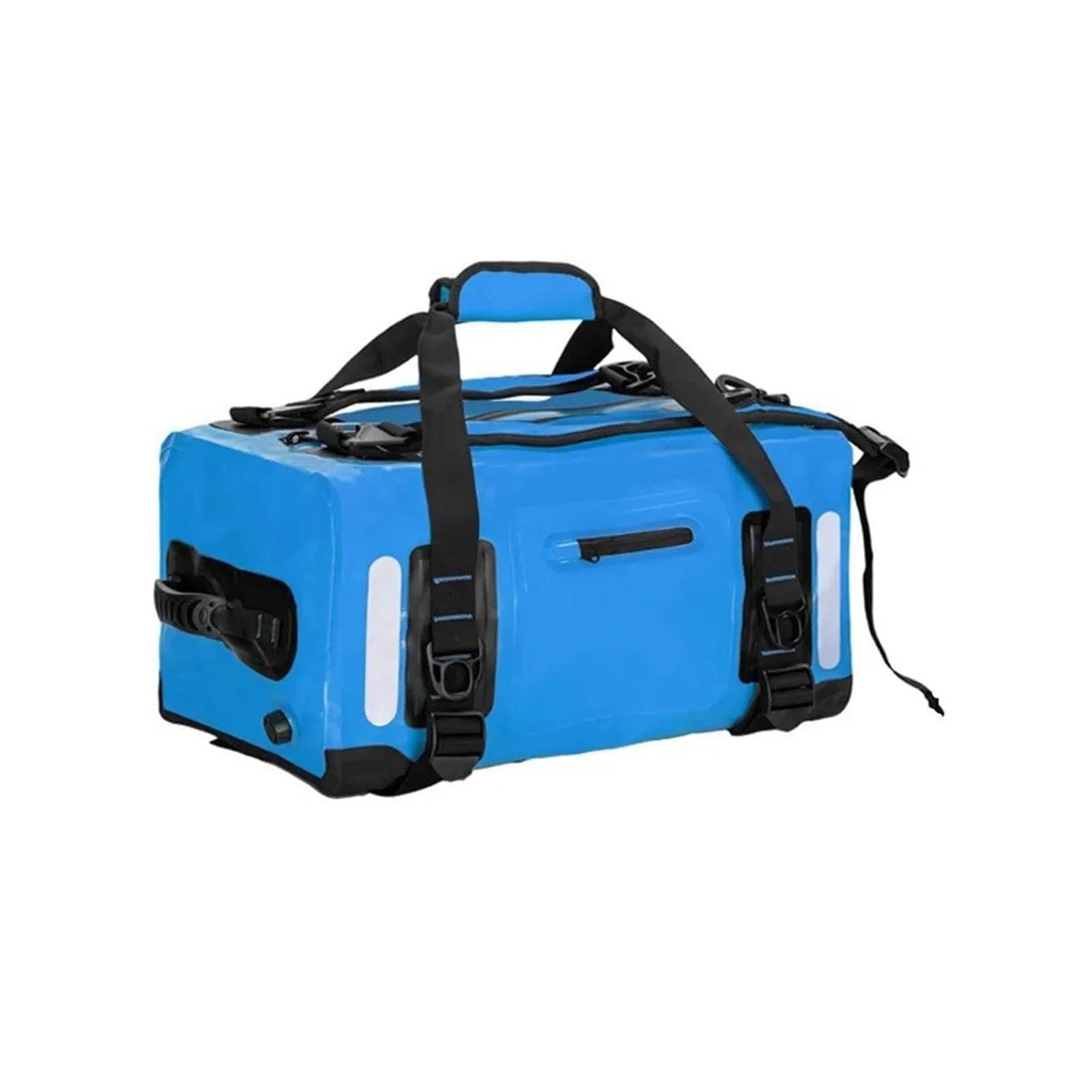 Borsone Viaggio Secco Per Moto Zaino Portabagagli PVC Rafting Spiaggia Escursionismo Campeggio Nuoto Kayak 40L 60L 90L Borse Da Sella Per Moto(40L-Blue)