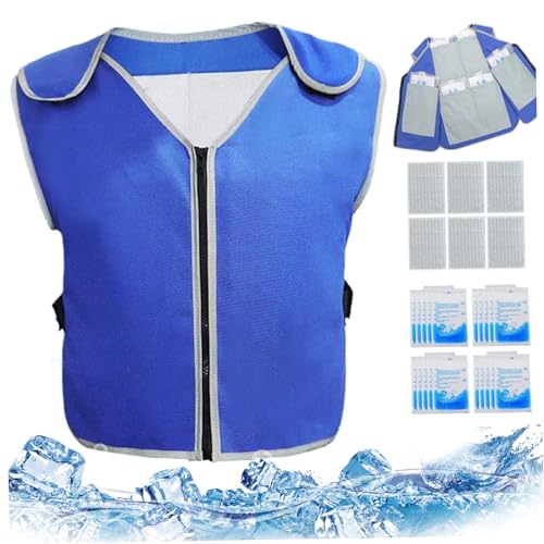 Chaleco de hielo transpirable para combatir el calor en el trabajo del hogar y talleres