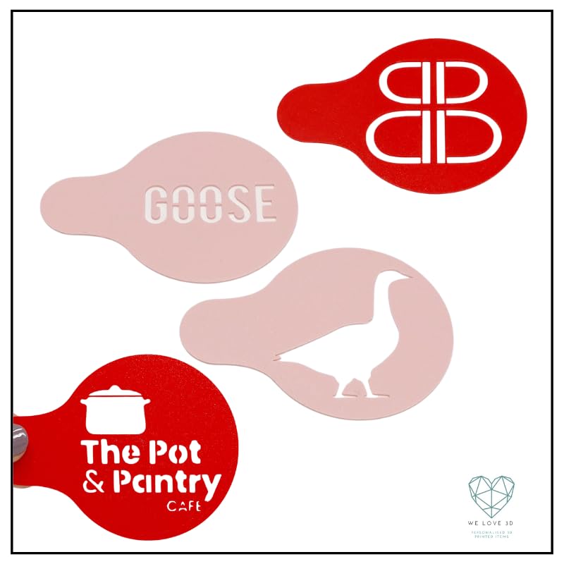 Miniatura 5 de Custom Coffee Stencil, Custom Cocktail Stencil, Personalised Coffee Duster