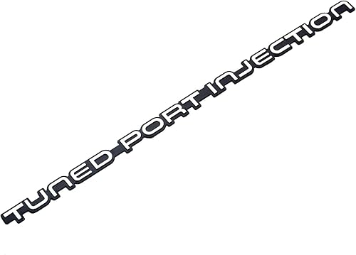 Miniatura 3 de 1 emblema de parachoques trasero de inyección de puerto sintonizado Camaro 1982-1992 3D (plata negro)