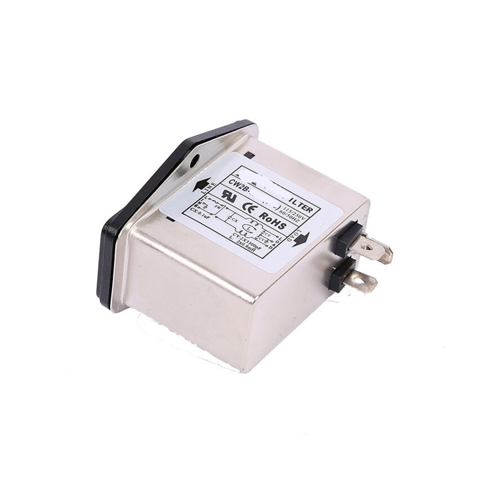 WBBAYDRFR Power Filter 220V Switch Socket Double Insurance CW2B-3A/6A/10A-T(CW2B -3A -T 004 Double insurance)