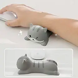 Bonito suporte de descanso de pulso para mouse teclado de computador, mouse teclado, computador, cotovelo, braço, tapete para laptop, computador, mesa, material de escritório
