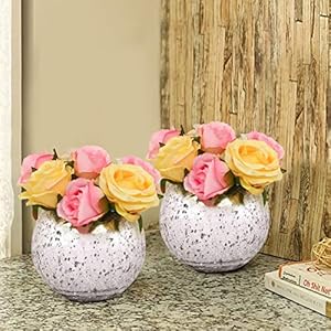 TIED RIBBONS Glass Flower Vase (3.2 x 5.5 inch, Multicolour)