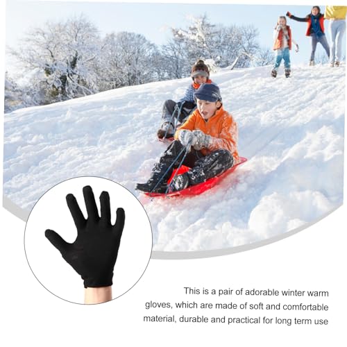 Guantes de algodón negros gruesos para tareas industriales y jardinería, pack de 24 pares 5