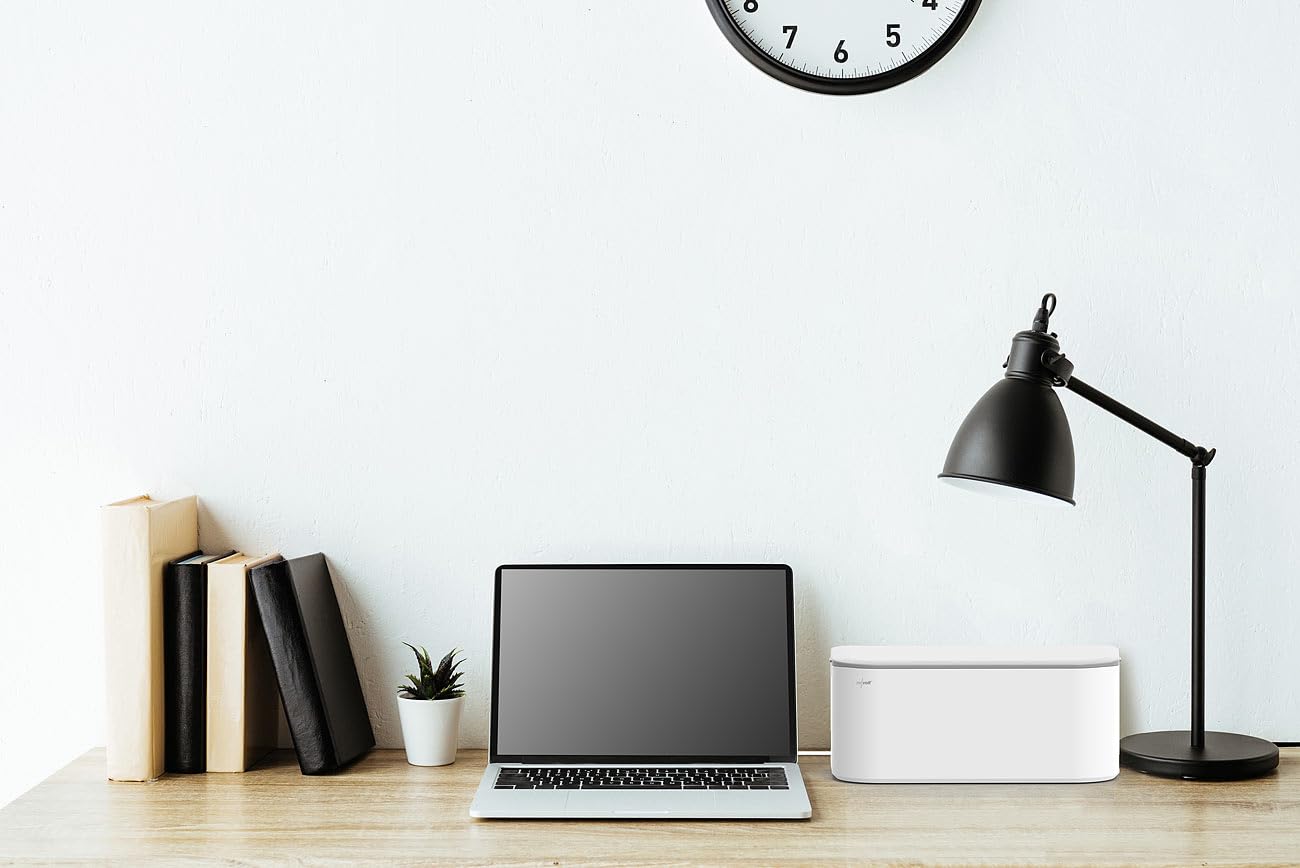 revolt Kabelbox: 2er-Set 5-fach Steckdosenl. mit Kabelb., 1x USB-A 20W 1x USB-C 20W (Kabelbox mit Steckdosenleiste, Steckerleiste mit Schalter, Kabel)