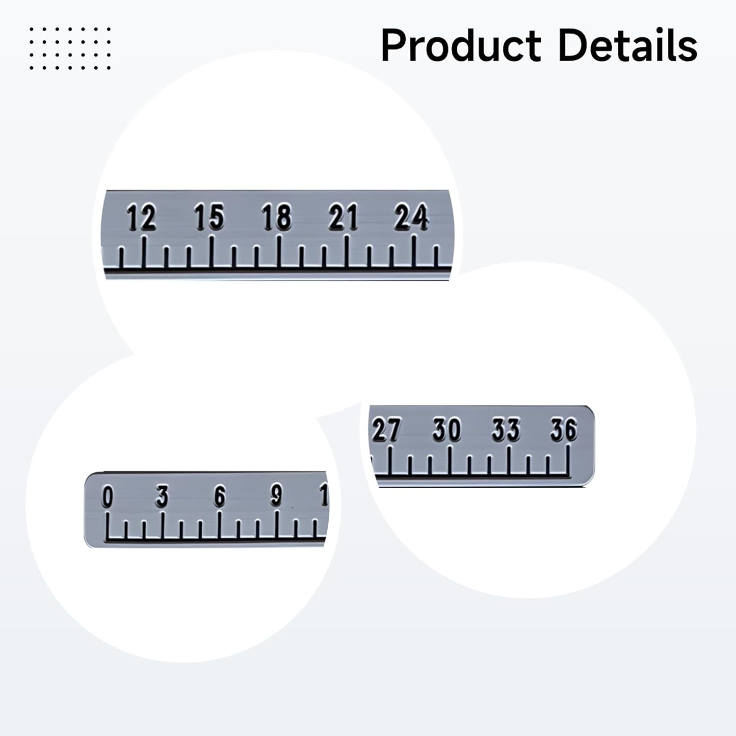 Boat Fish Ruler 36 Inch, Adhesive Eva Foam, Quick Measure, Bold Numbers, Waterproof and Corrosion Resistant, Customizable Grip