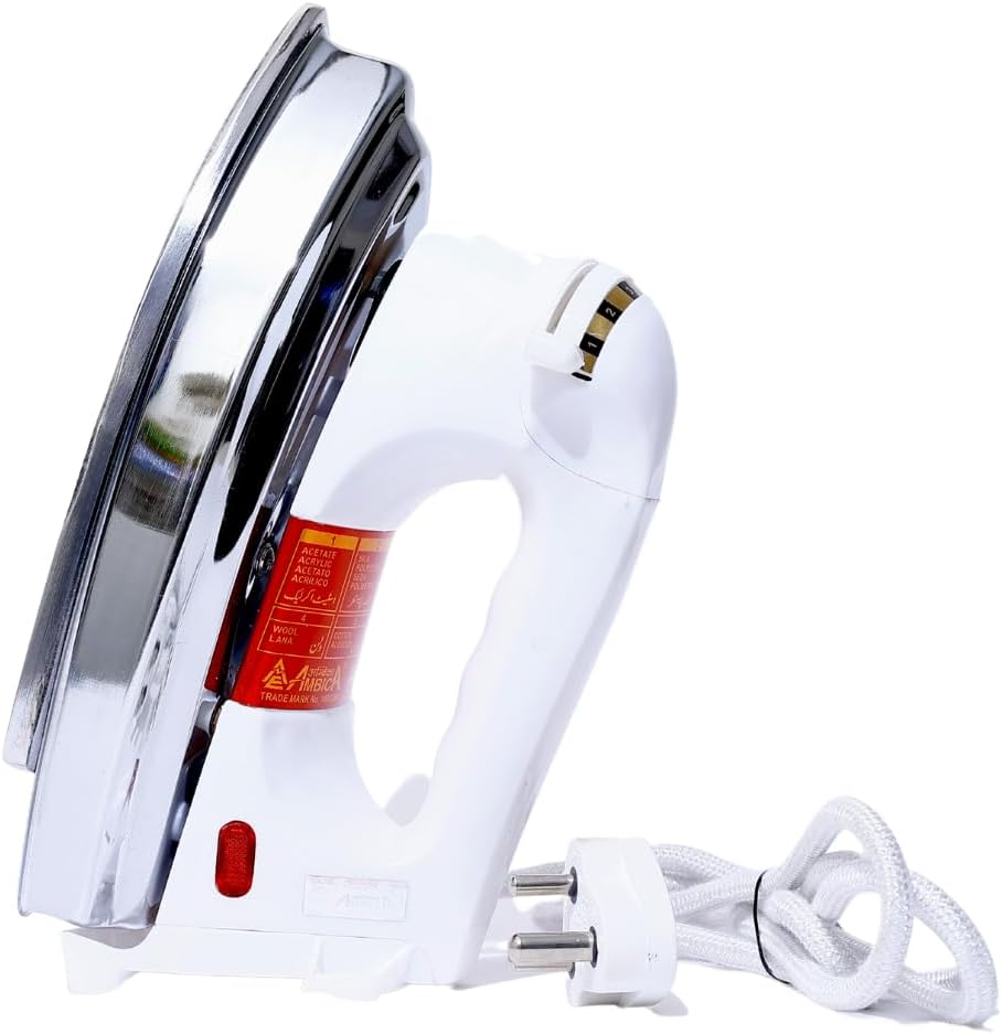 HAPPY E Heavy Weight 750 Watt Automatic Plancha Iron with Cast Iron Sole Plate