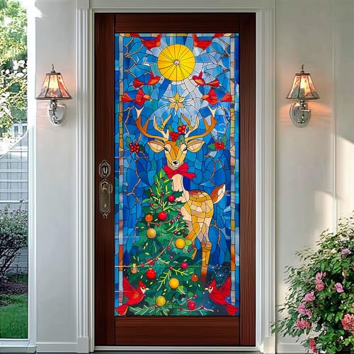 Película decorativa para ventana diseño reno 17.7 x 39.3 pulg miniatura 6