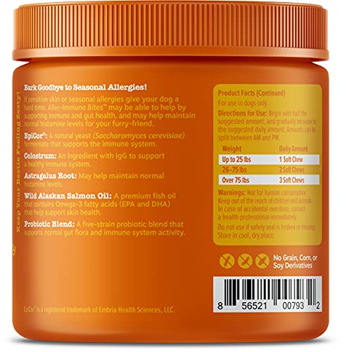 Zesty Paws Allergy Immune Supplement for Dogs - with Omega 3 Wild Alaskan Salmon Fish Oil & EpiCor + Digestive… - Image 6