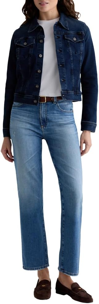AG Womens Brinley Mid Rise Straight