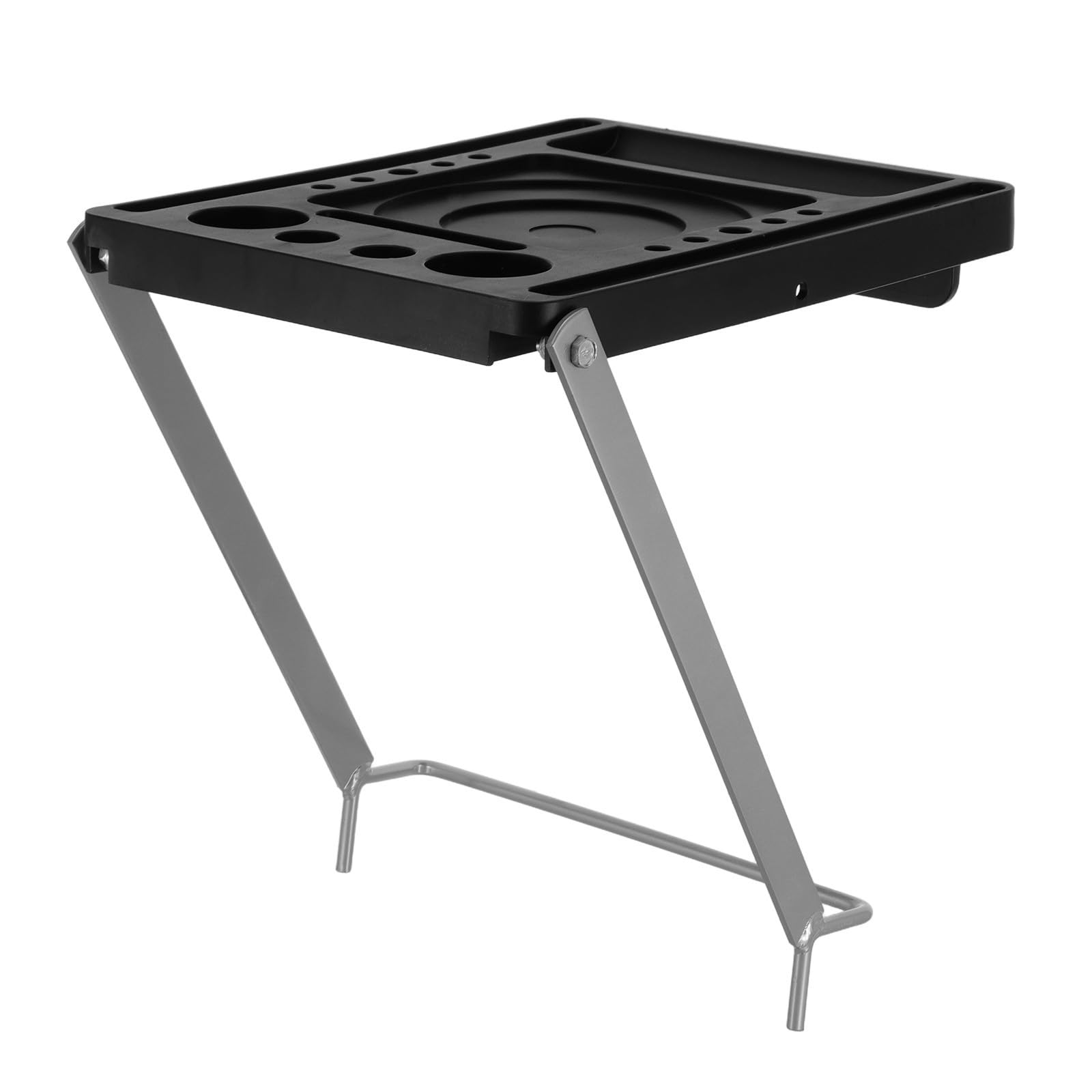 Toyvian Plateforme de Travail Pliable Antidérapante en Plastique et Fer pour Escabeau Capacité de Charge pour Rénovation et Nettoyage
