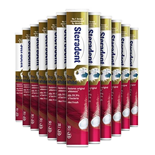Steradent Pro White 30 Tablets, pack of 12