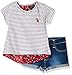 U.S. Polo Assn. Girls' Fashion Top and Short Set
