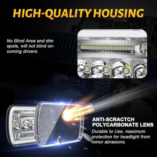 Kit Luces LED Repuesto H4 5x7 H6054 H5054 6052 6053 6
