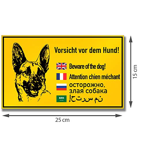 KAVARO Schild Hund Warnschild Hund Vorsicht Hund Achtung Hund