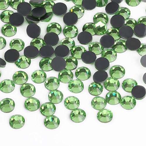 Image of beadsland Crystal Hotfix Rhinestone,Machine Cut Stone 1440pcs /pkg (Light Green,SS20 /5mm)