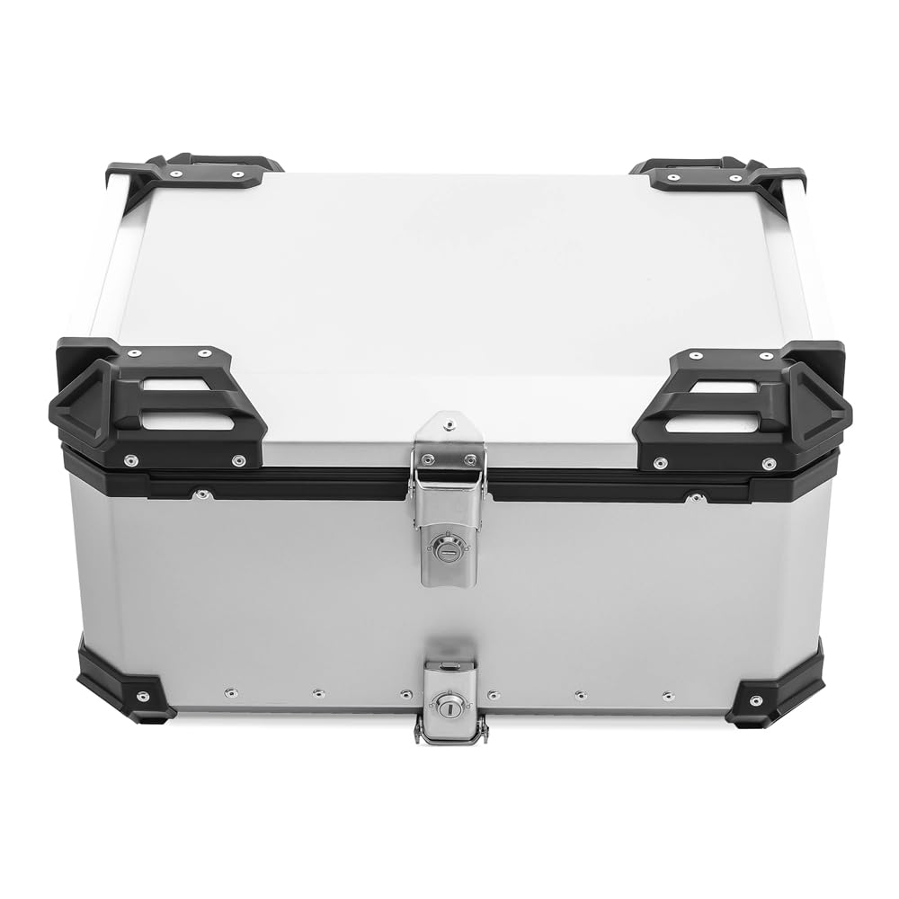 Top Case kompatibel mit BMW R 1250 GS/Adventure Aluminium Bagtecs XB65 Silber