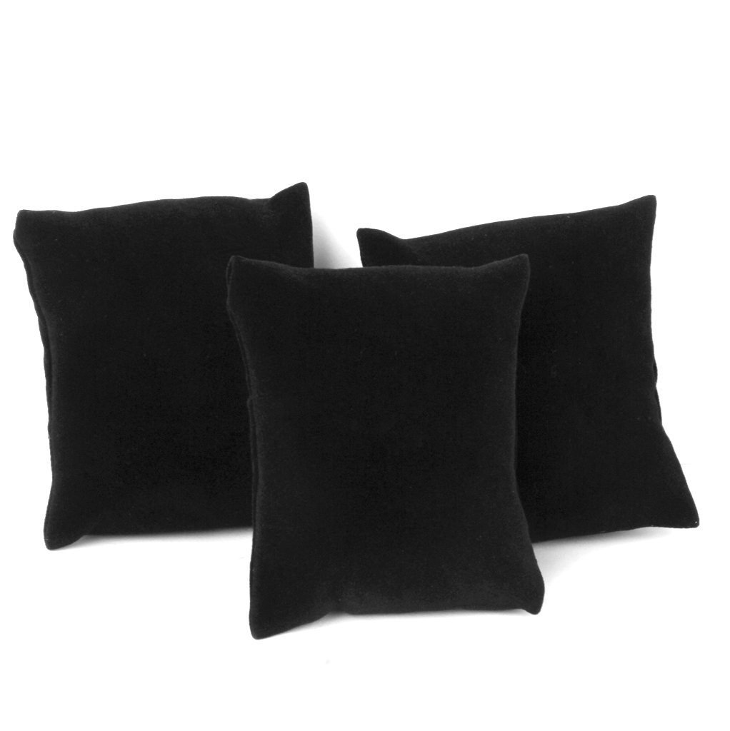2 Coussins De Présentation PU Pour Montres Et Bijoux - Beige, 18.5x8.5x4.5 Cm, Support Compact Pour Exposition