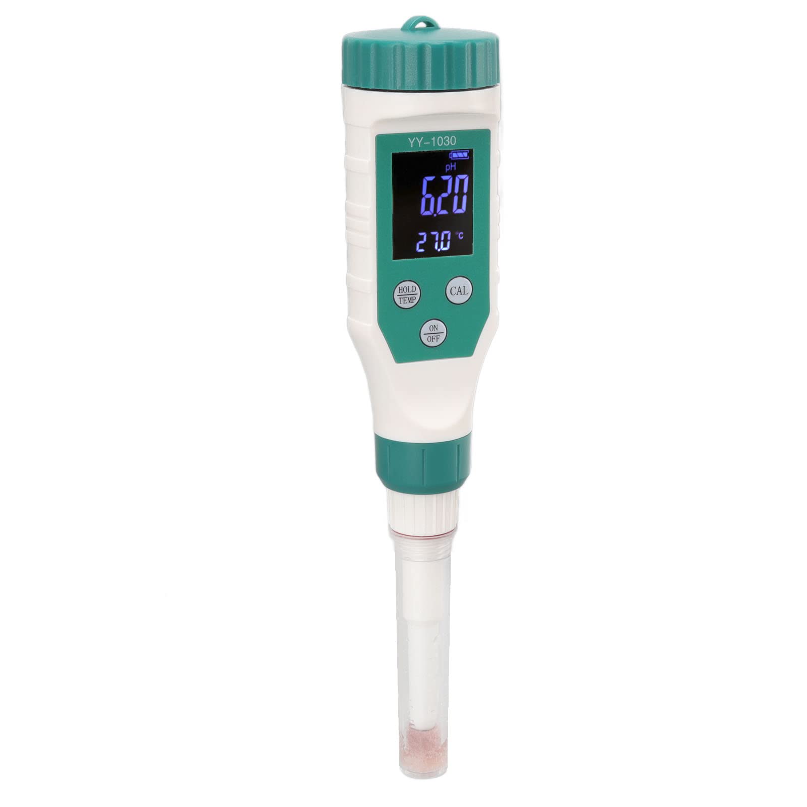 Medidor de PH, Probador de álcalis P H Medidor de Acidez de Matriz de Suelo para Suplemento de Alimentos para Bebés Cosméticos de Queso Masa Digital Inteligente con
