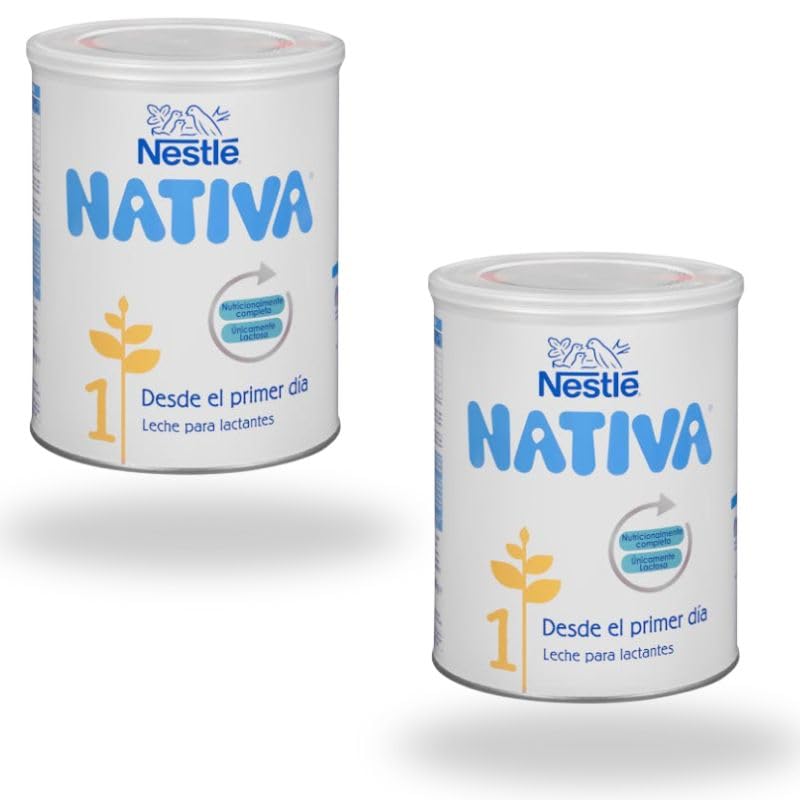 Pack 2 Botes de Leche para Bebés Nativa 1 – 800 g x 2