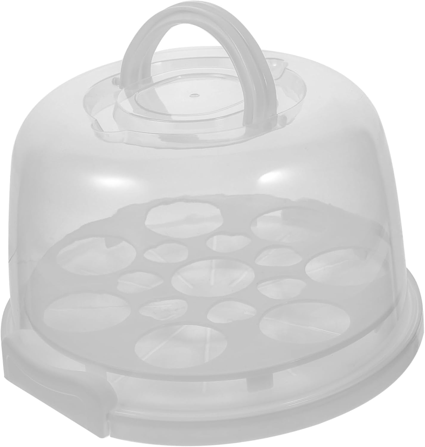 Cabilock 1set Transparent Cake Storage Container with Lid for Dessert Transport Cake Carrier for Birthday Parties and Outdoor Events and Easy to Clean