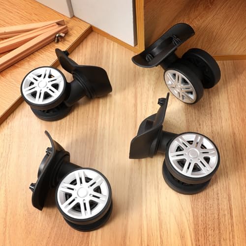 Ruedas de maletas repuesto kit de 4 piezas ABS doble rueda Levemolo 5