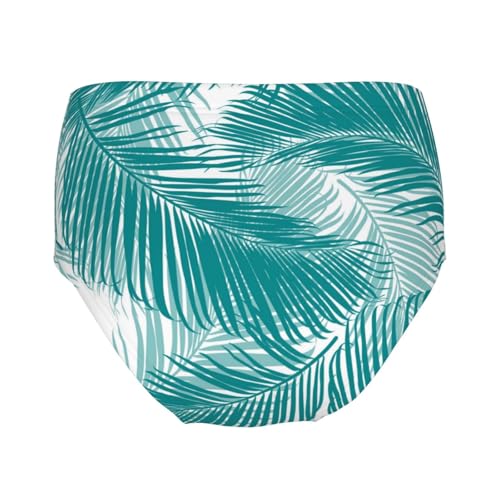 Tropical Palm Leaves Girls' Underwear Soft Cotton Little Girls Panties Comfort Briefs2