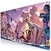 Large Gaming Mouse Pad Beyme XXL Mouse Mat Extended Desk Pad with Non-Slip Rubber Base, Special-Textured Surface for Keyboard and Mouse (90X40 Swimming Girls)
