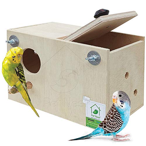 Image of PetNest Standard Budgie Bird and Love Bird breeding nest Box