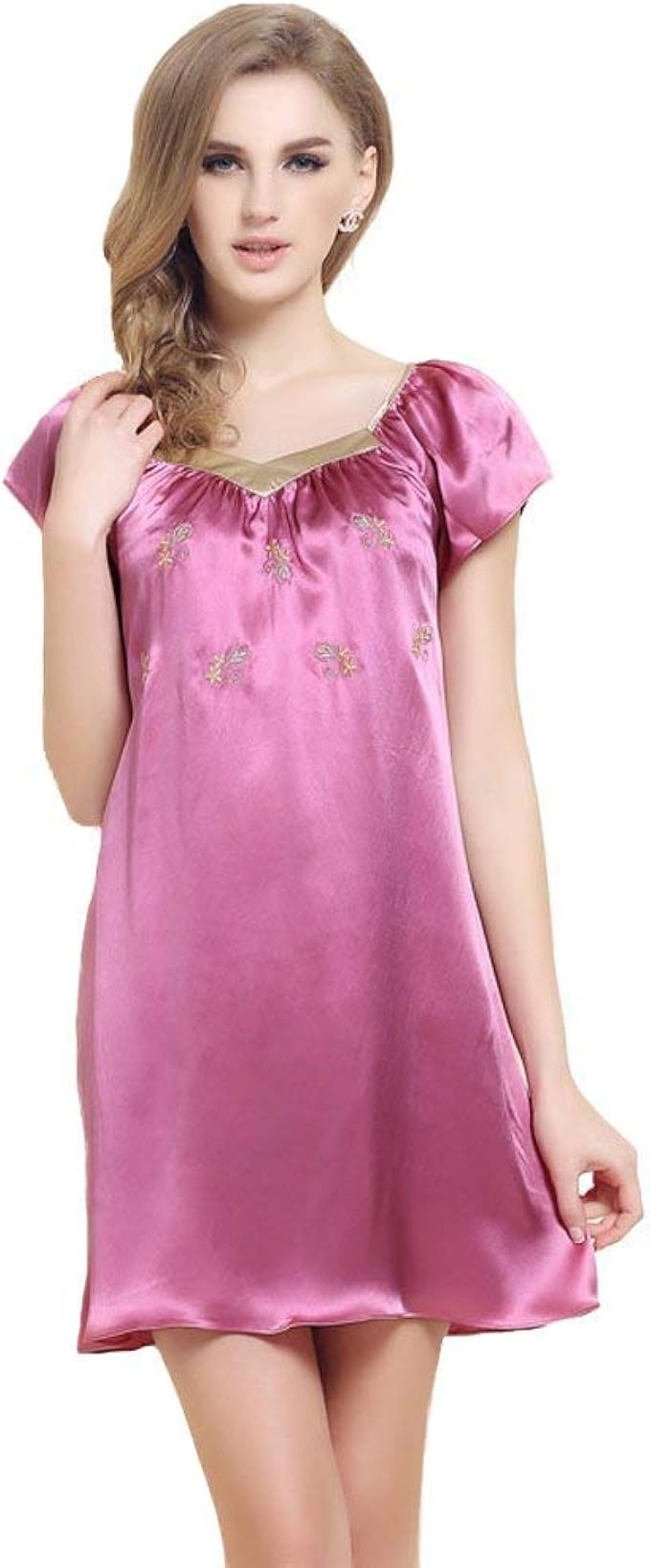 Battercake Forever Angel Ladies Pure Silk Nightgown Night Women Shawl