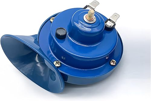 Vista 51 de 2 bocinas de tren súper ruidosas, caracol eléctrico de aire para automóvil, doble bocina, kit de repuesto de bocinas de aire impermeables de 12 V