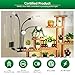 SANSI LED Grow Lights for Indoor Plants, 600W Full Spectrum Gooseneck Clamp Grow Lamp, 40W Power Plant Light with High PPFD for Seeding, Lifetime Free Bulb Replacement Plant Lights for Indoor,No Timer