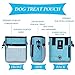 STMK Dog Treat Pouch Dog Clicker Training Kit, Dog Training Treat Pouch Dog Clicker for Training, 3 Ways to Wear Easily Carries Treat Pouches for Pet Training (Light Blue)