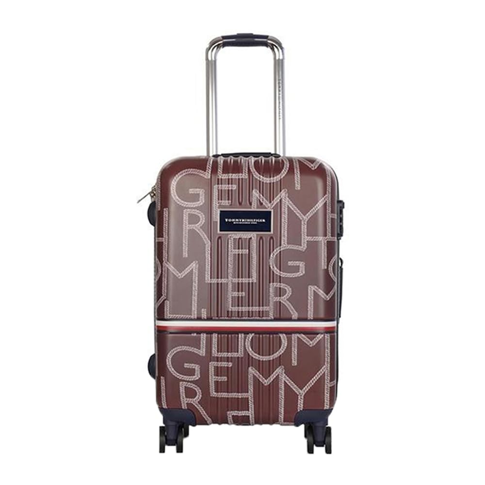 Twister Polycarbonate Unisex Hard Luggage Trolley Bag for Travel - 77 cms, Brown 8 Wheel Large Bag-image-10