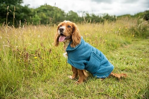 Mountain Paws Dog Drying Robe, Blue, Extra Large - Image 4