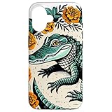 ワニイラスト ワニ好きデザイン スマホケース iPhone 16 用