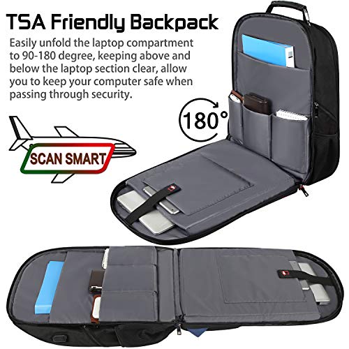 Extra Large Gaming Laptops Backpack with USB Charger Port - Image 4