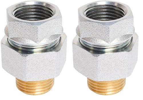 SOMATHERM FOR YOU - Raccord Isolant Diélectrique F15/21(1/2'') - M15/21(1/2'') - Protège Contre Courants Vagabonds - Température Maxi 90°C - Pression Maxi 10 Bars - Gris (Lot de 2)