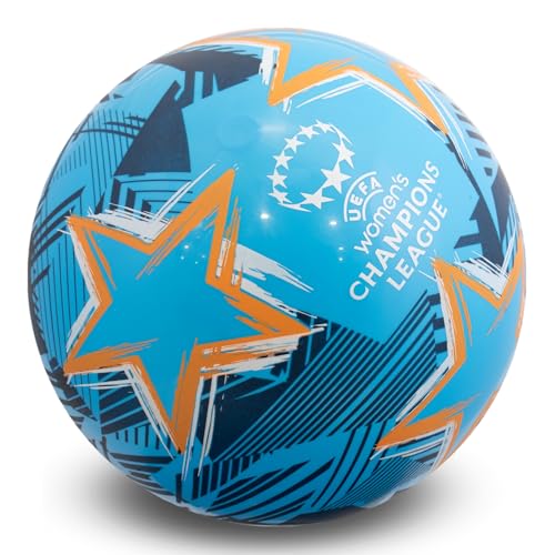 UEFA Balón de fútbol con Licencia Oficial de la Liga de Campeones de 9 Pulgadas, PVC, Flyaway, Merchandise, Inflable hasta 9 Pulgadas, Coleccionable para niños y Adultos, Gran Idea de Regalo de - imagen 4