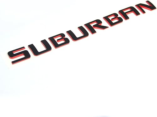 Miniatura 2 de Yoaoo 1 placa de identificación de línea roja suburbana OEM de repuesto 3D para Suburban Original Redline