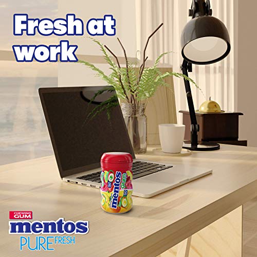 Mentos Sugar-Free Chewing Gum, Red Fruit Lime, Non Melting, 50 Piece Bottle #TOP3